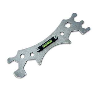 Multifunctional Bathroom <b>Wrench</b> Double End Hex Metric Stainless Steel With Level Indicator Plumbing Tool - Product Image 1