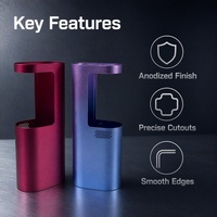 Pièces de quincaillerie usinées CNC de précision en alliage d'aluminium anodisé multicolore, kits de coques métalliques pour appareils de beauté