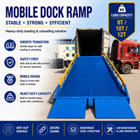Rampe d'accès portable pour chariot élévateur, pont de chargement de conteneurs, plateforme en acier pour les cours logistiques