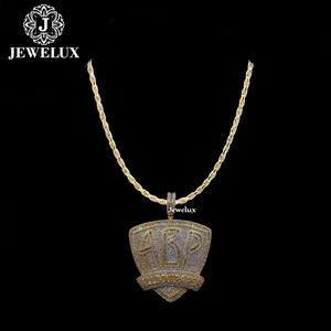 Vente en gros de bijoux de luxe plaqués or, en argent 925, avec perles d'eau douce, style hip-hop, fournisseur indien Jewelux IGI - Product Image 1