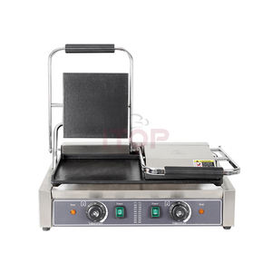 Venta directa de fábrica, equipo de cocina de uso comercial, prensa de sándwich Panini eléctrica de acero inoxidable, parrilla de <span class=keywords><strong>contacto</strong></span> - Product Image 4
