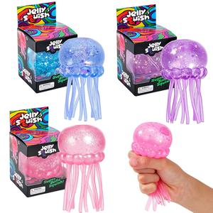 ของเล่น JO TOYS ของเล่นบีบเนื้อนุ่มน่ารัก กลิตเตอร์มาลโทสเจลลี่ฟิช ของเล่นบีบคลายเครียดหลากสี ขนาด 5-7 นิ้ว - Product Image 1