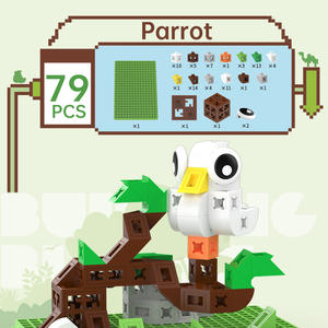 Bộ đồ chơi xếp hình sáng tạo PUNGROW Patent Pixel Box, mô hình vẹt hiện đại, đồ chơi giáo dục tự làm cho trẻ em, đồ chơi xây dựng mới - Product Image 3