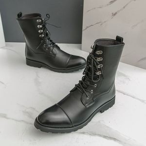 Bottes de Travail Rétro en PU à Bout Épais pour Couples, Style Western Cowboy, Collection Automne-Hiver 2025 – Modèle Unisexe pour Hommes et Femmes - Product Image 6