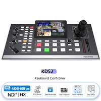 Commutateur vidéo de diffusion en direct NDI HX 5 canaux 4K HDMI SDI, mélangeur vidéo avec enregistrement et contrôle PTZ, direct usine OEM ODM pour la diffusion