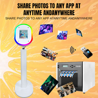 Cabina de Fotos para iPad a Precio de Mayoreo, Cabina de Fotos Selfie de Instalación Rápida + Impresora + Papel Fotográfico, Disponible en Almacén en EE. UU.