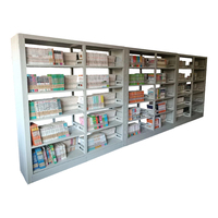 Étagère de bibliothèque en acier à une face, rayonnage métallique réglable pour le stockage de documents de bureau