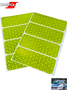 <span class=keywords><strong>Film</strong></span> vinyle réfléchissant haute visibilité Oralite VC412, sans bordure, découpable au plotter, pour enveloppement de voiture, étanche, ruban de signalisation - Product Image 2