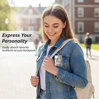 Gantungan Kunci Akrilik Premium Bingkai Foto Kosong Transparan, Laris Manis, DIY Custom Foto Charm untuk Hadiah Pernikahan Wisuda