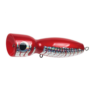 Guo Song 17.5cm 120g en bois Topwater Popper leurre eau salée Stickbait appâts bois pêche à la traîne leurre - Product Image 3
