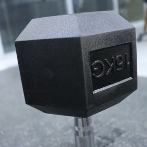 Basics Rubber Encased Exercise &amp; Fitness Hex Dumbbell, Single, <strong>Hand</strong> <strong>Weight</strong> for Strength Training - Product Image 6