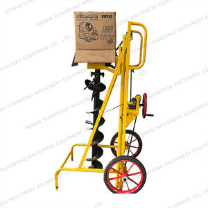 Yeni tasarım güçlü zemin derin sonrası delik kazıcı 6500r/min 2.2KW manuel toprak Augers tekerlekler ile - Product Image 1
