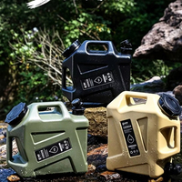 Bidon de stockage d'eau en HDPE de qualité alimentaire 10L 12L 19L, conteneur d'eau portable avec robinet pour le camping, les pique-niques, les camping-cars, les activités de plein air