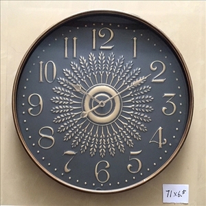 Reloj de Pared Metálico Grande, Silencioso, Estilo Moderno Vintage, con Agujas Rústicas, Pantalla de Cuarzo, Funciona con Batería, Decorativo para el Hogar - Product Image 1