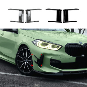 Bmw 1 Series F40 M Sport Front Wind Deflectors Piano Black Carbon Fiber Texture Adhesive Weather Shields Car Window Modification - Product Image 5