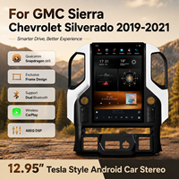 Fournisseur, livraison gratuite, autoradio 12,95 pouces pour GMC Sierra Chevrolet Silverado 2019-2021, Android 4+64G, CarPlay sans fil, DSP
