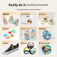 Yichen YC143 – Lot de 120 feutres acryliques à pointe souple, stylos de peinture DIY à base d'eau, marqueurs de graffiti pour enfants
