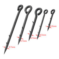 Accessoires de pêche pointes bouillette carpe leurre aiguille appât piqûre avec crochet barbelé épingles appât Stinger pour cheveux plate-forme fin attirail