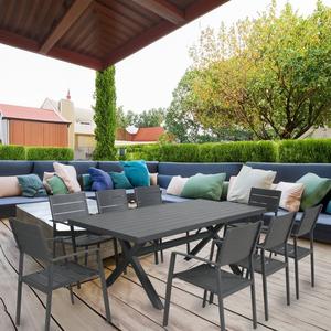 โต๊ะ<span class=keywords><strong>บาร์บีคิว</strong></span>สำหรับร้านอาหารโรงแรมรีสอร์ททำจากโลหะอลูมิเนียมอัลลอยด์สำหรับปิกนิกสวนรับประทานอาหารกลางแจ้งตั้งแคมป์ - Product Image 1