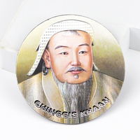 Aimant de réfrigérateur en aluminium 3D personnalisé, souvenir touristique de Mongolie