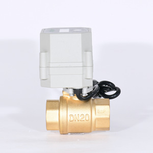 TONHE Electric Ball Valve DN20 Threaded Brass Automatic Drain For Sewage Water Control - Product Image 1