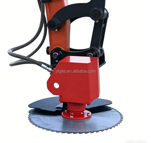 Tête de scie hydraulique professionnelle pour l'abattage d'arbres, moteur pour excavatrice 5-9T, accessoire de tête de scie circulaire certifié CE pour l'exploitation forestière - Product Image 6