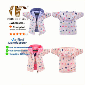 Chaqueta Casual para Niños con Forro Polar de Doble Cara y Cierre, Diseño de Dibujos Animados, para Otoño y Primavera, Unisex, <span class=keywords><strong>Cortavientos</strong></span> - Product Image 1