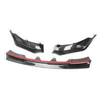 Bumper mobil serat karbon, bibir depan gaya V untuk BMW M3 4-pintu/M4 G82 G83 2 pintu 2021 + G80 G82 G83
