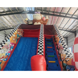 <b>Inflatable</b> Playground Outdoor <b>Inflatable</b> Monkey Slide for Kids Bouncer Combo Jumping Castles Slide Rocket Bounce House - Product Image 6