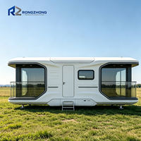 Capsule spatiale modulaire durable et respirante, montage rapide, installation facile, haute résistance, résistante aux tremblements de terre, pour hôtels et complexes hôteliers