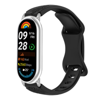 Bracelet de remplacement en silicone souple et respirant à motif pissenlit pour montre connectée Mi Band 8/9/10
