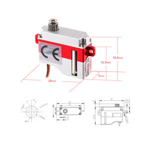 Micro-servo numérique HV KST X06H V6.0 DC6.0V 1.8Kgf.cm 4N.cm 0.07sec en alliage d'aluminium avec engrenage sans noyau pour aile de planeur RC - Product Image 3