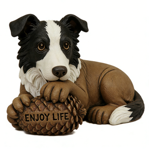 Adorable Estatua de Cachorro de Resina Realista |   Figura Realista de Perro Golden Retriever Labrador <span class=keywords><strong>para</strong></span> Decoración del Hogar |   Escultura de Animales Duradera - Product Image 1