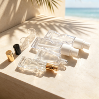 Nuevo Envase Transparente de PETG de 30 ml con Forma Especial, Botella Vacía para Suero y Loción, Botella Recargable para Base Líquida y Protector Solar