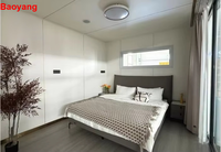 Maison conteneur préfabriquée détachable à deux étages, 2-3 chambres, cuisine et salle de bain complètes - Design contemporain