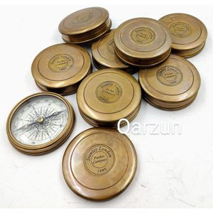 Boussole de poche Stanley avec cadran à aiguille, en laiton, cadeau nautique de collection pour la randonnée (2 pouces) - Product Image 2
