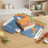 Boîte d'emballage personnalisée biodégradable et écologique en forme d'avion, en carton ondulé brun kraft, construction quadricolore