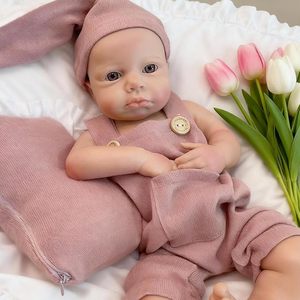 Poupée Reborn de 18 pouces, réaliste, entièrement en silicone, corps entier, poupée nouveau-né réaliste pour filles, accessoires - Product Image 1