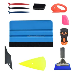 Felt Squeegee Edge trimmer Mini Soft Corner Squeegee Retractable Knife Car Vinyl Wrap Tool kit