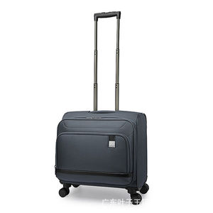 Valise de cabine 16 pouces en tissu Oxford, à roulettes universelles, pour affaires, avec poignée télescopique, bagage à roulettes - Product Image 1