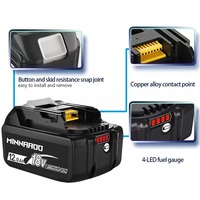 Batterie Li-ion 18V de remplacement pour perceuses sans fil - Série LXT BL1860B - Garantie de 5 ans