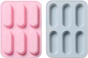 Molde para Pastel Rectangular de 6 Cavidades, Antiadherente, de Silicona, Libre de BPA, con Certificación LFGB Platinum, para Pasteles, Bizcochos y Repostería - Product Image 1