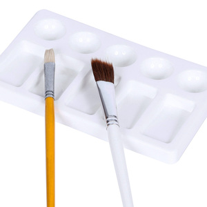 <span class=keywords><strong>Palette</strong></span> d'artiste SINOART 19x11cm à 10 alvéoles pour aquarelle, acrylique et huile, en plastique - Product Image 4
