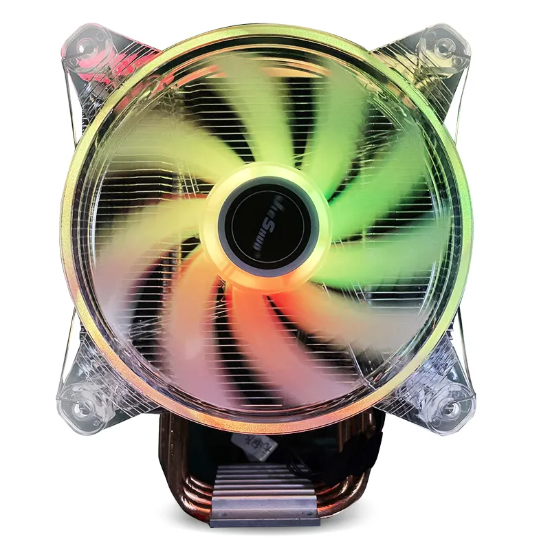 Yüksek verimli 3Pin 6 bakır borular işlemci soğutucu ısı radiata CPU Fan