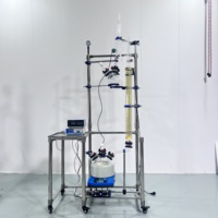 Ensemble d'unités de kits de colonne de distillation sous vide de laboratoire électrique avec entonnoir à rapport de reflux électromagnétique colonne de distillation de rectification