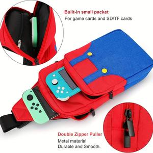 NOUVEAU Sac de Rangement Bandoulière pour Nintendo Switch OLED, Étui de Voyage pour Console de Jeu NS Lite, Sac à Dos Pochette pour Accessoires - Product Image 2