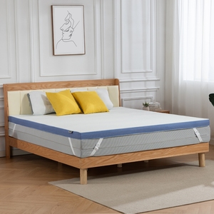 EU Drop Shipping Meroow MT1 Germany Local Stock Mattress Topper, OEKO-TEX Certified 30D Foam Pad with Elastic Straps - Product Image 1