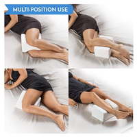 Oreiller orthopédique en mousse à mémoire de forme, pour dormir sur le côté, coussin de genou, pour le soulagement de la sciatique, avec tissu doux amovible