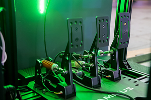 CAMMUS Simulateur de formation à la conduite automobile <span class=keywords><strong>Volant</strong></span> de course <span class=keywords><strong>Sim</strong></span> à entraînement direct et à pédale pour les jeux - Product Image 3