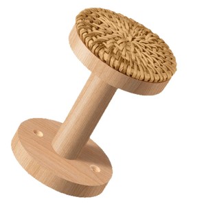 Wooden <b>Curtain</b> <b>Hook</b> Round Natural Wood Color Wall Mounted Easy Installation Bohemian Style <b>Curtain</b> Fastener - Product Image 5
